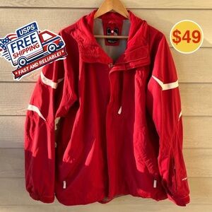 The North Face Red and Gray Jacket